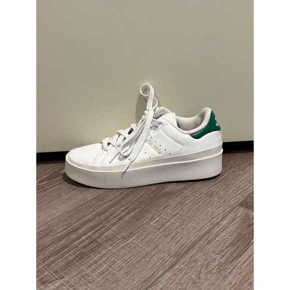 Adidas Stan Smith Platform Sneakers White Green Women Size 8 - Picture 5 of 9